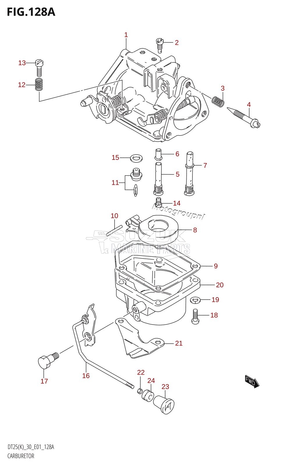 CARBURETOR (DT25,DT30,DT30R)