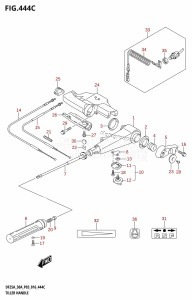 DF30A From 03003F-610001 (P03)  2016 drawing TILLER HANDLE (DF25AQ:P03)