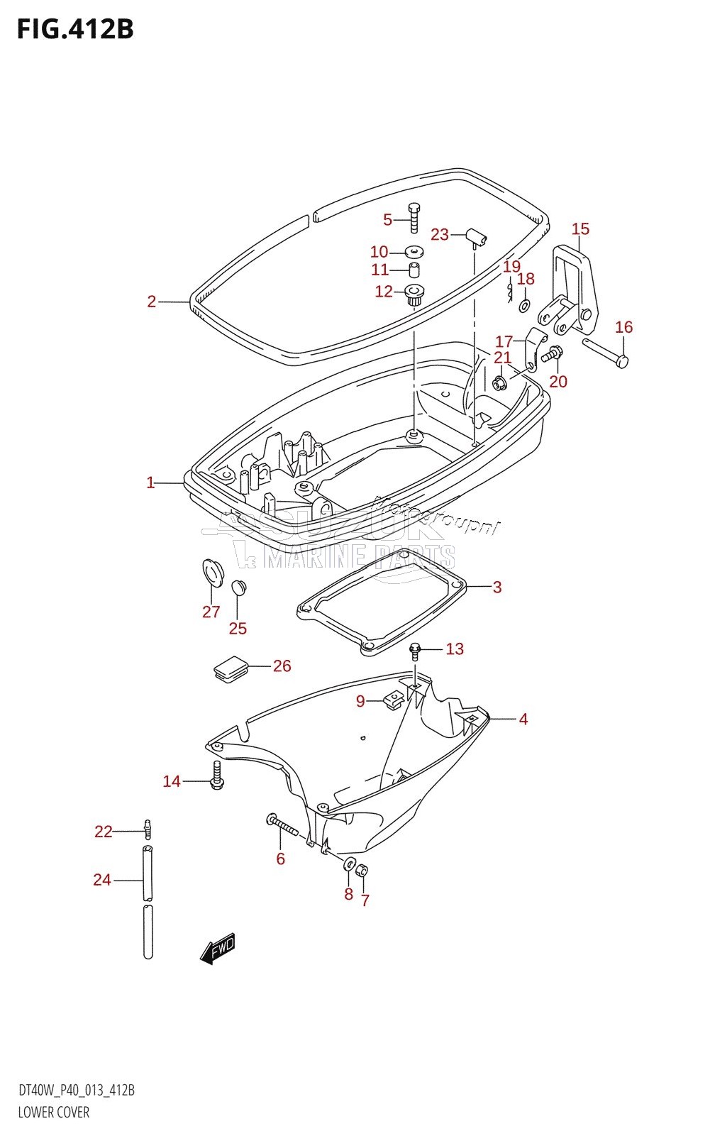 LOWER COVER (DT40W:P90)