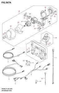 DF350A From 35001F-140001 (E11)  2021 drawing OPT:HELM /​ JOY STICK (DF350AMD,DF300BMD)