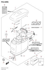 DF200 From 20002F-510001 (E01 E40)  2005 drawing ENGINE COVER ((DF225T,DF225Z):E40)