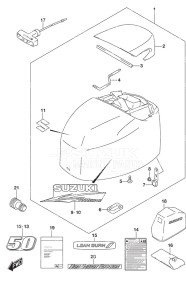 DF 50A drawing Engine Cover High Thrust