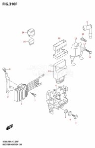 DF9.9B From 00995F-710001 (P01)  2017 drawing RECTIFIER /​ IGNITION COIL (DF15AT:P01)