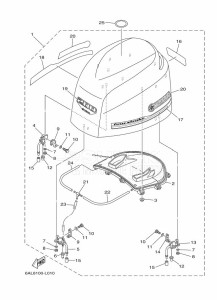 FL225BETX drawing FAIRING-UPPER