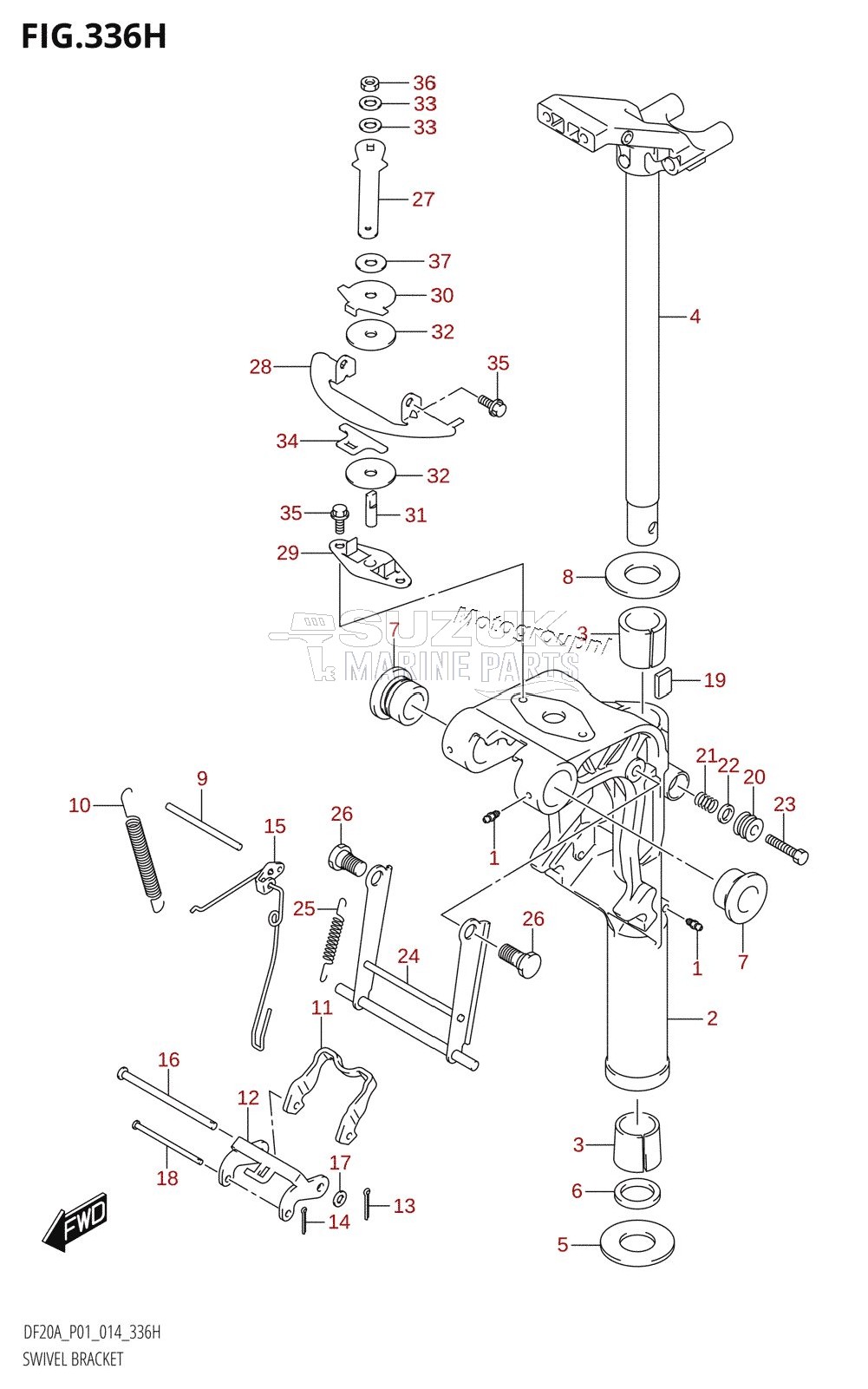 SWIVEL BRACKET (DF20A:P40)