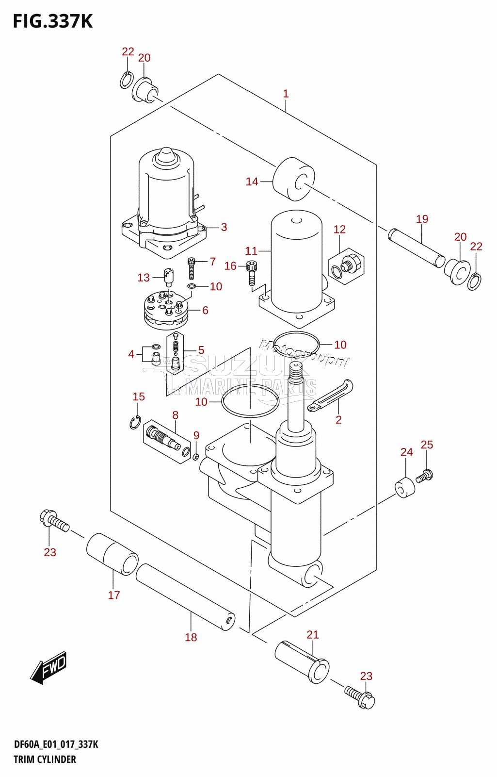 TRIM CYLINDER (DF50AVT:E01)