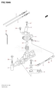 DF250Z From 25003Z-310001 (E03)  2013 drawing THROTTLE ROD