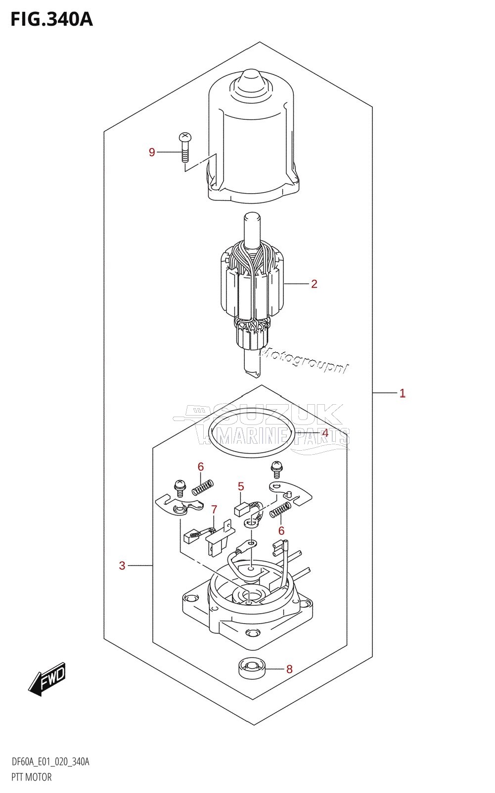 PTT MOTOR (DF40A,DF40ATH,DF40AST,DF50A,DF50ATH,DF60A,DF60ATH)