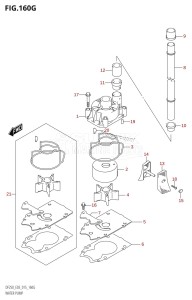 DF225T From 22503F-510001 (E03)  2015 drawing WATER PUMP (DF250ST:E03)