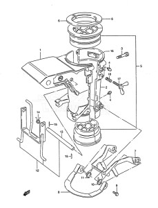 Outboard DT 5 drawing Swivel Bracket