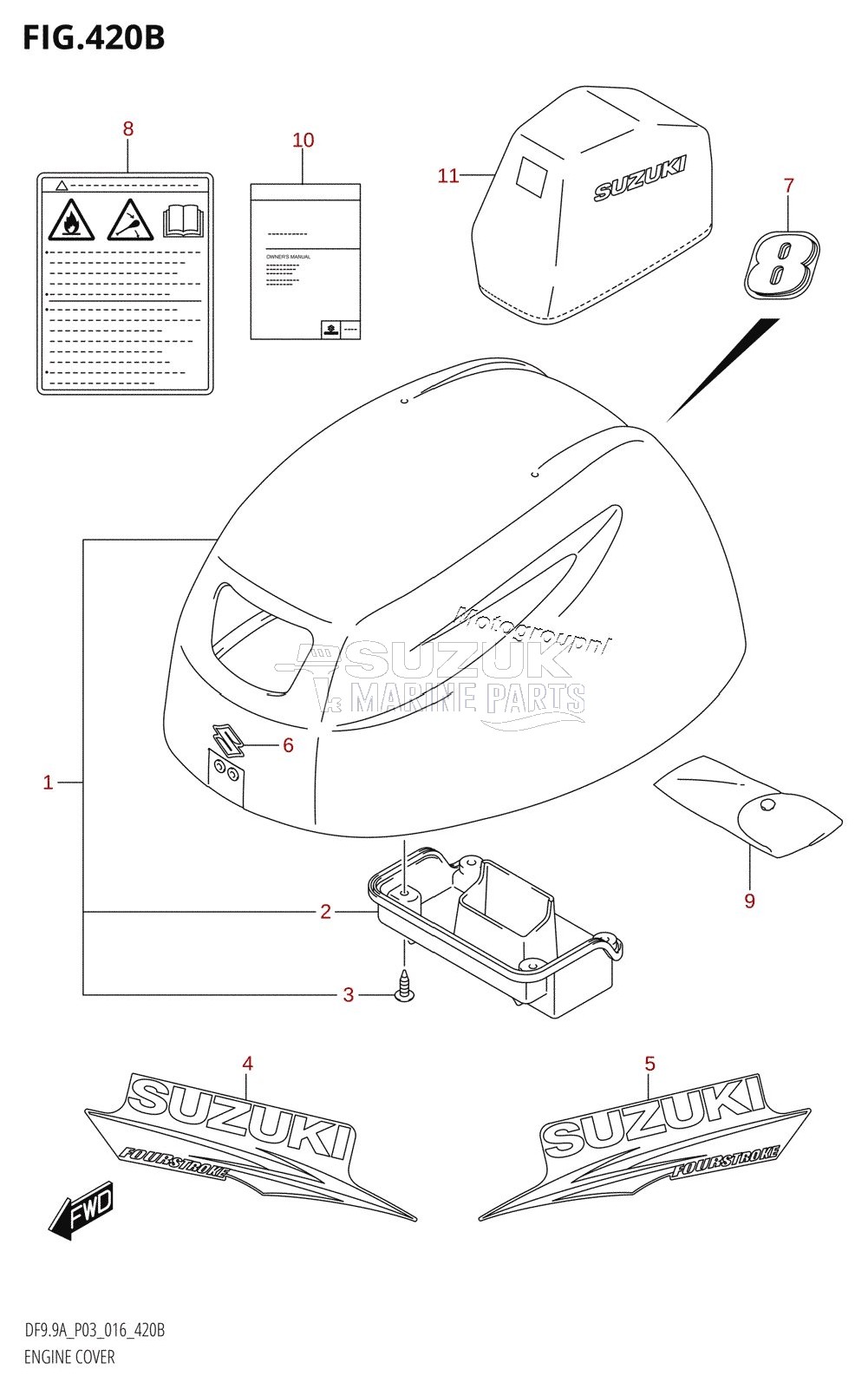 ENGINE COVER (DF8AR:P03)