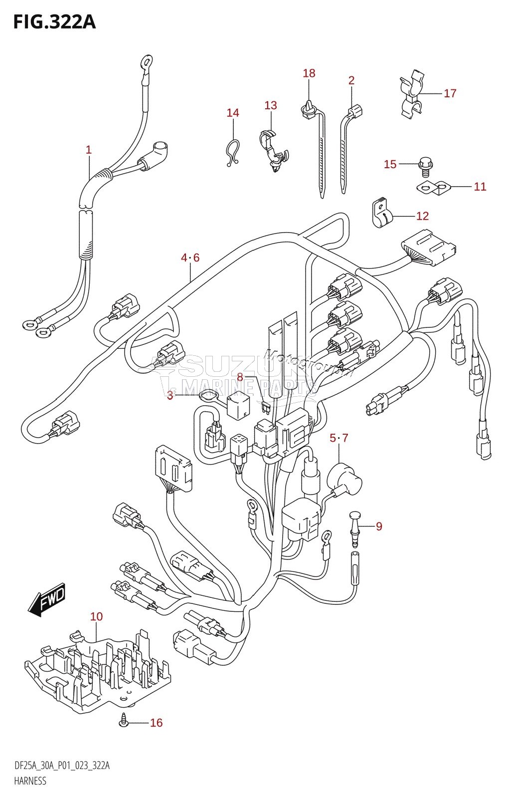 HARNESS (DF25A,DF30A,DF30AQ)