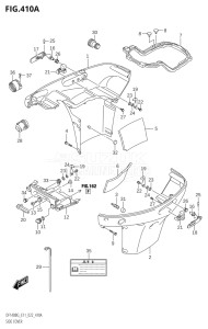 11505Z-140001 (2021) 115hp E11 E40-Gen. Export 1-and 2 (DF115BZG) DF115BZG drawing SIDE COVER