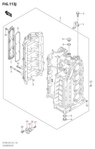 DF115AZ From 11503Z-510001 (E03)  2015 drawing CYLINDER BLOCK (DF140AT:E03)