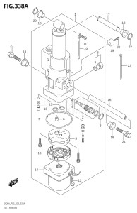 00995F-240001 (2022) 9.9hp E03 P03-USA (DF9.9B  DF9.9B    DF9.9BT  DF9.9BT    DF9.9BTH) DF9.9B drawing TILT CYLINDER (SEE NOTE)