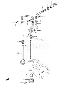 DT6 From 00601-401001 till 406518 ()  1984 drawing THROTTLE CONTROL