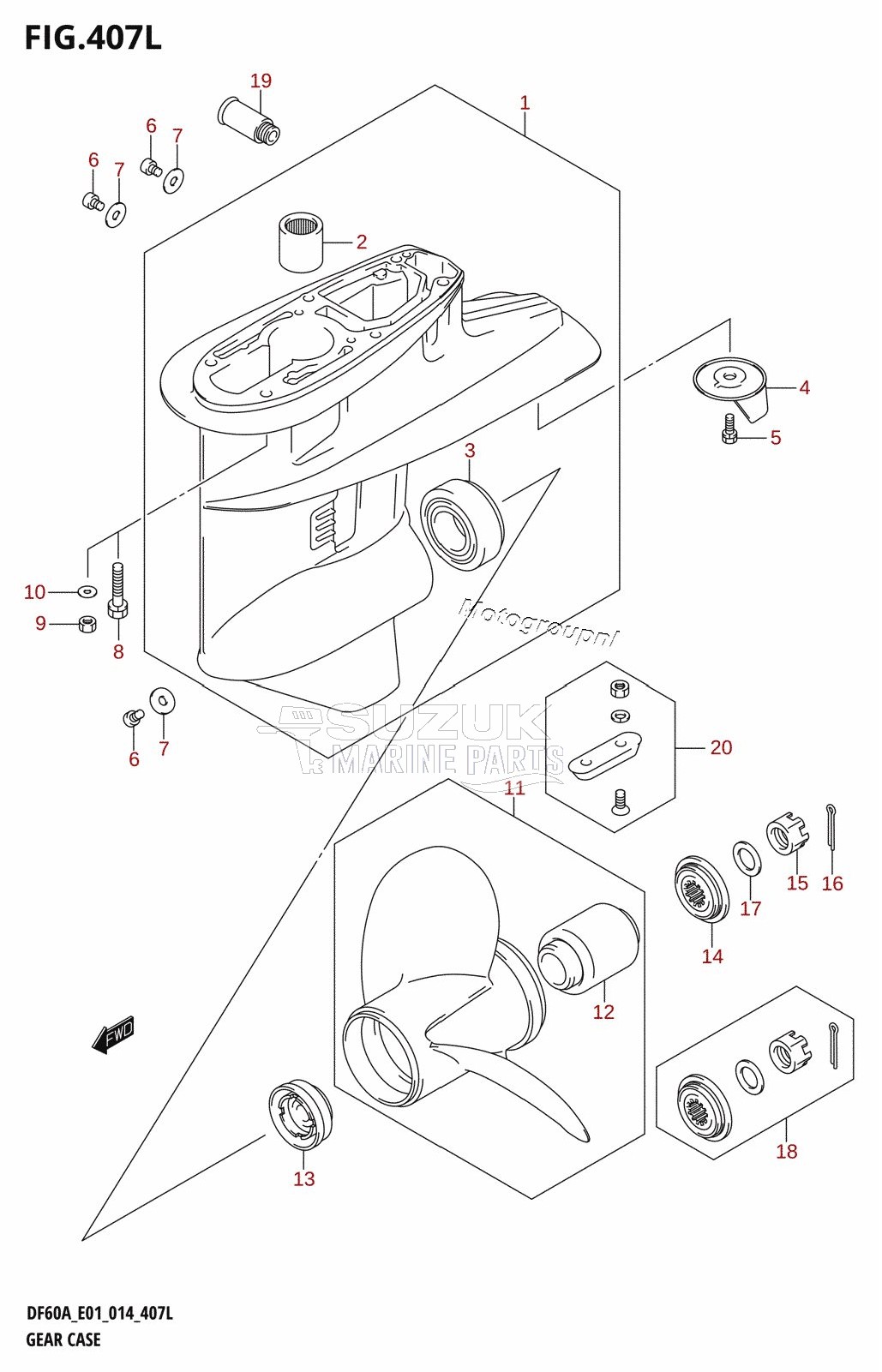 GEAR CASE (DF60ATH:E01)