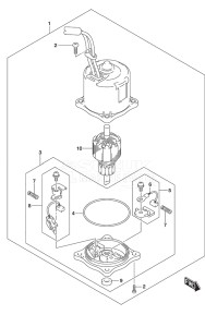 Outboard DF 250 drawing PTT Motor SS Model w/Transom (L)