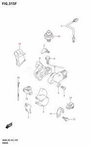 DF40A From 04003F-210001 (E01)  2012 drawing SENSOR (DF60A:E01)