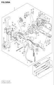 14003F-810001 (2018) 140hp E11 E40-Gen. Export 1-and 2 (DF140AT) DF140A drawing OPT:REMOTE CONTROL (1) (E11)