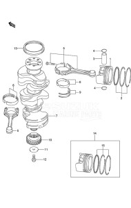 DF 250AP drawing Crankshaft