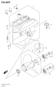 DF50A From 05003F-040001 (E01)  2020 drawing GEAR CASE (DF60ATH:E01)