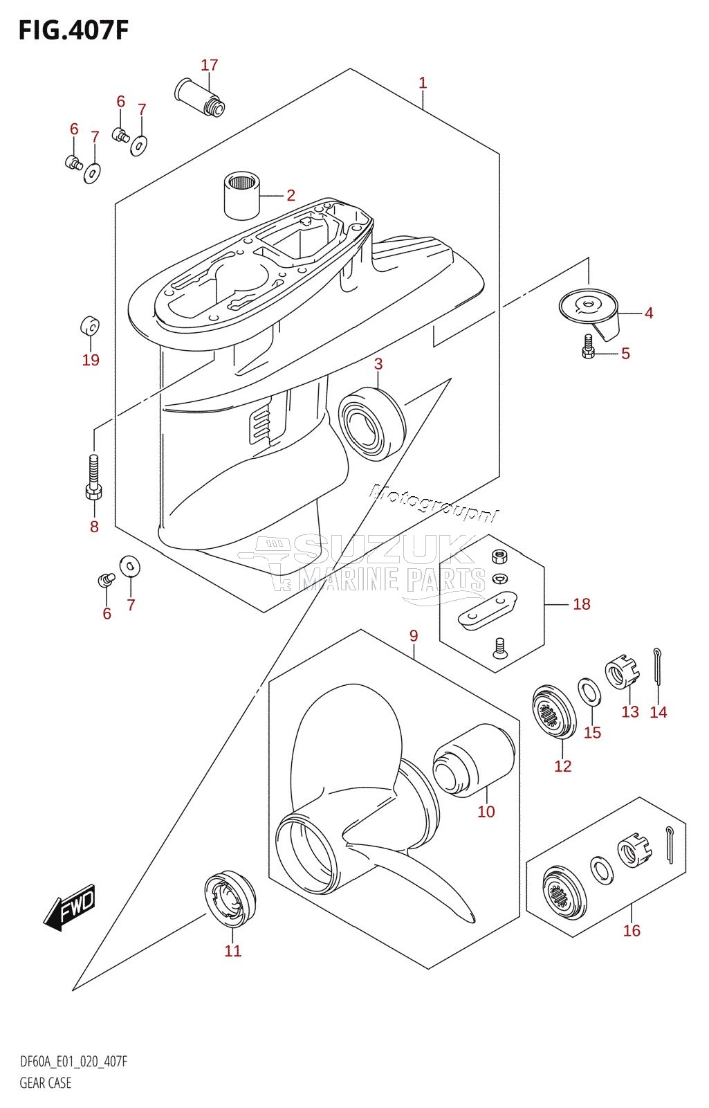 GEAR CASE (DF60ATH:E01)