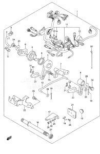 Outboard DF 20A drawing Remote Control Parts