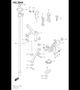 10004F-140001 (2021) 100hp E01 E40-Gen. Export 1 - Costa Rica (DF100BT  DF100BT   DF100BT) DF100B drawing CLUTCH SHAFT