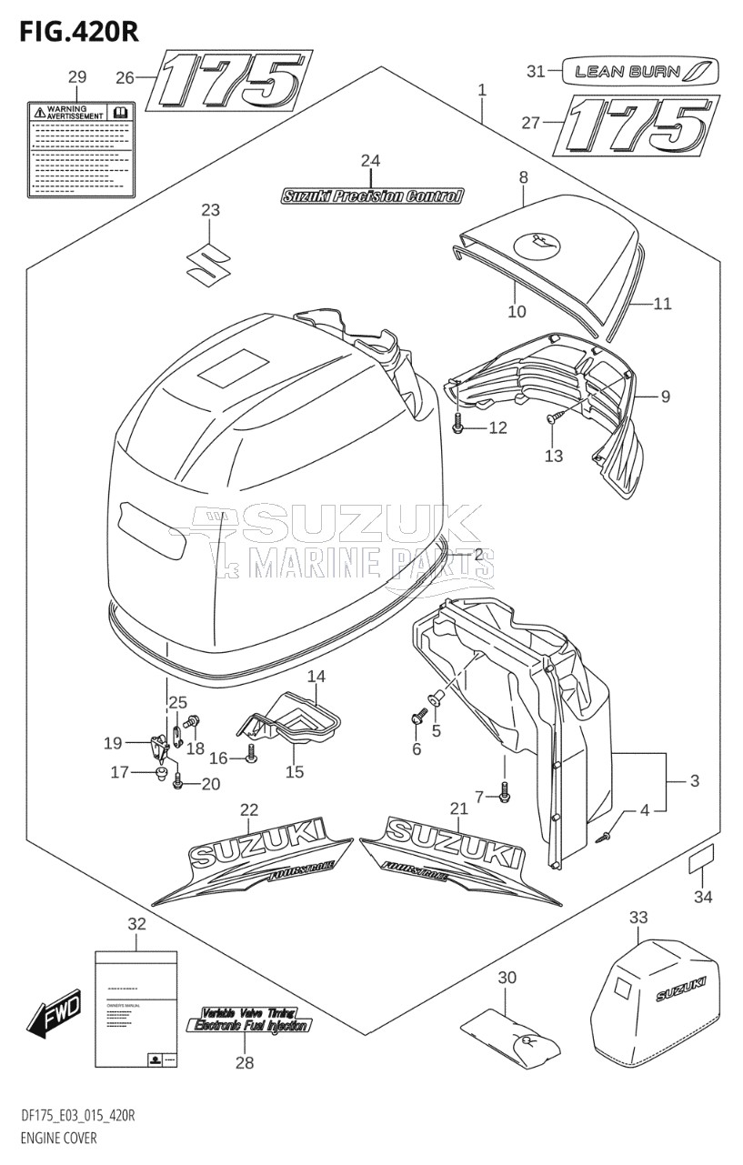 ENGINE COVER (DF175ZG:E03)