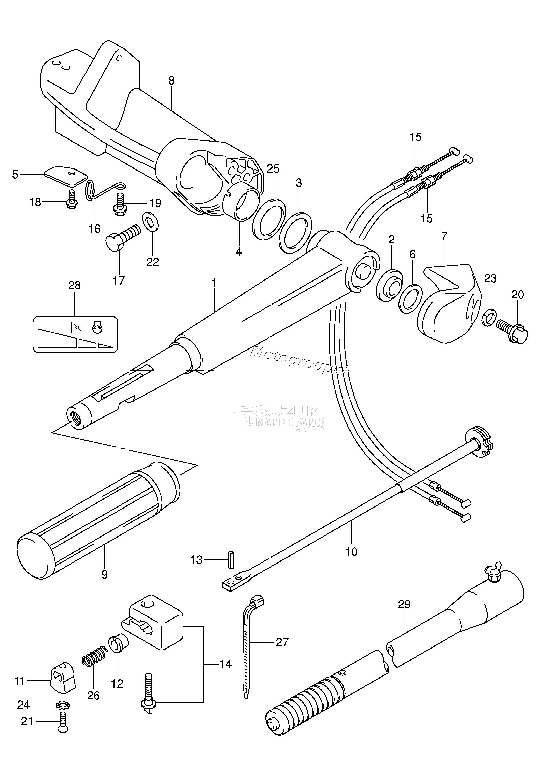 TILLER HANDLE