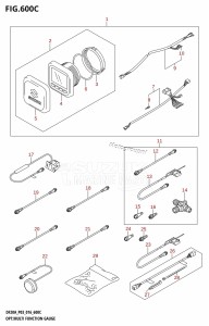 DF9.9B From 00995F-610001 (P03)  2016 drawing OPT:MULTI FUNCTION GAUGE (DF20AR:P03)