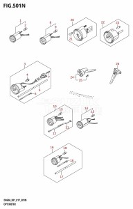 DF60A From 06002F-710001 (E01 E40)  2017 drawing OPT:METER (DF50AVT:E01)