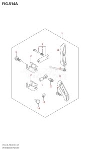 DT25 From 02503K-310001 (P36-)  2013 drawing OPT:REMOCON PARTS SET