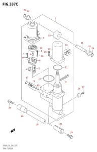 06002F-410001 (2014) 60hp E03-USA (DF60A) DF60A drawing TRIM CYLINDER (DF60A)