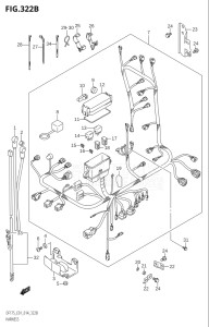 17502Z-410001 (2014) 175hp E01 E40-Gen. Export 1 - Costa Rica (DF175Z    DF175ZG) DF175ZG drawing HARNESS (DF150T:E40)