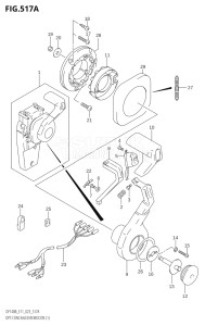 14005Z-340001 (2023) 140hp E11 E40-Gen. Export 1-and 2 (DF140BZ) DF140BZ drawing OPT:CONCEALED REMOCON (1)