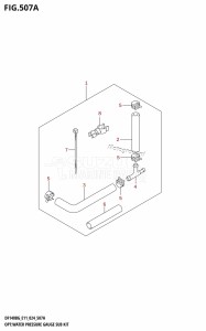 DF140BG From 14004F-440001 (E11 - E40)  2024 drawing OPT:WATER PRESSURE GAUGE SUB KIT (DF115BG,DF115BZG)