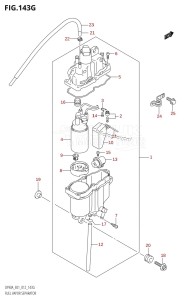 DF80A From 08002F-210001 (E01 E40)  2012 drawing FUEL VAPOR SEPARATOR (DF90A:E01)