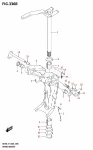 DF250Z From 25003Z-340001 (E11 E40)  2023 drawing SWIVEL BRACKET (X-TRANSOM,XX-TRANSOM)