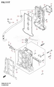 DF40A From 04003F-410001 (E01)  2014 drawing CYLINDER HEAD (DF60AVTH:E01)