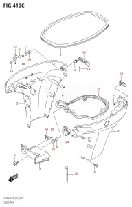 05003F-510001 (2005) 50hp E03-USA (DF50A) DF50A drawing SIDE COVER (DF60A:E03)