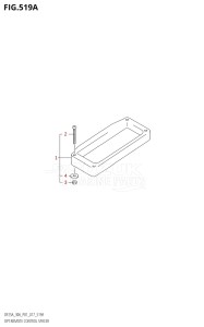 02504F-710001 (2017) 25hp P01-Gen. Export 1 (DF25A  DF25AR  DF25AT  DF25ATH) DF25A drawing OPT:REMOTE CONTROL SPACER