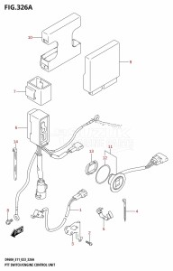 DF50A From 05004F-140001 (E03)  2021 drawing PTT SWITCH /​ ENGINE CONTROL UNIT ((DF40A,DF40ATH,DF40AST,DF50A,DF50ATH,DF60A,DF60ATH,DF50AVT,DF60AVT,DF40ASVT,DF50AVTH,DF60AVTH):(020,021,022))