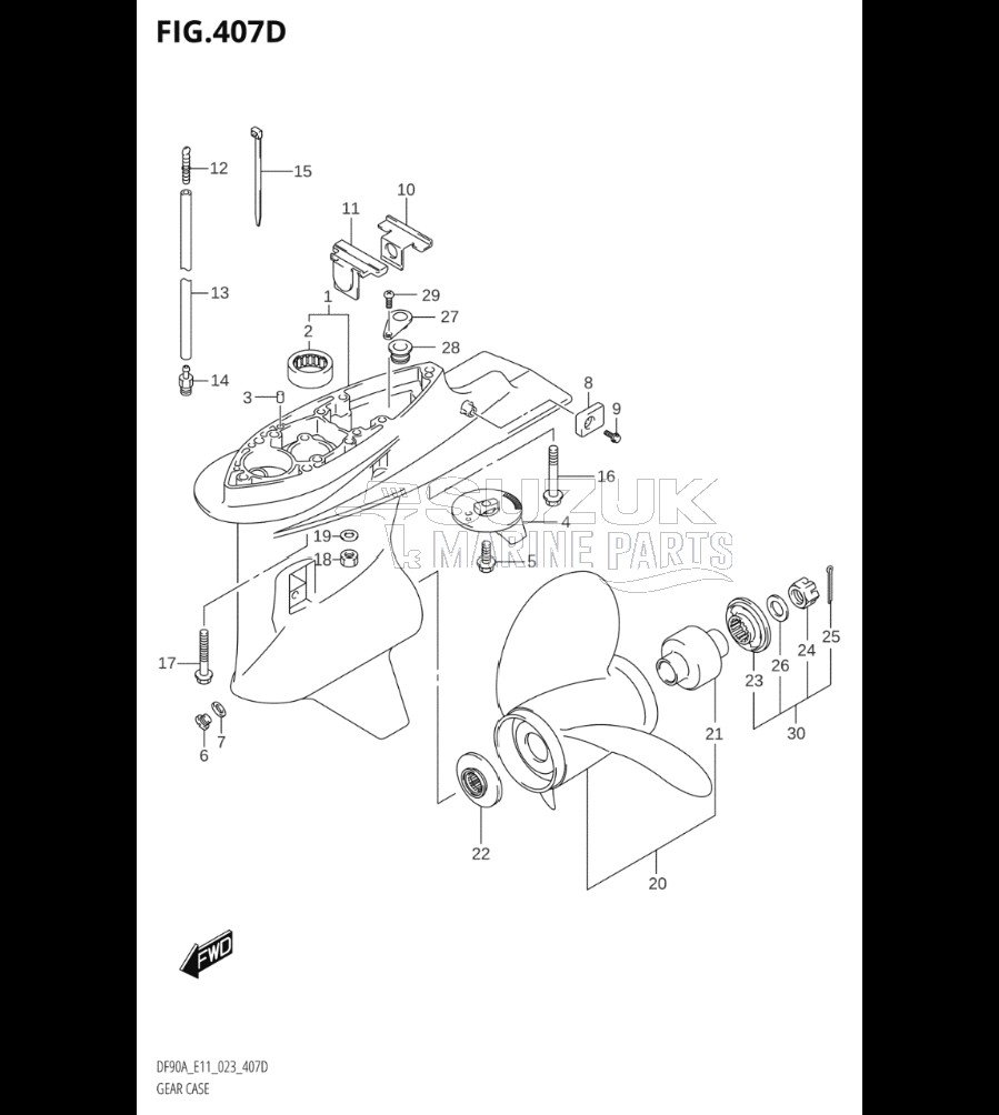 GEAR CASE (DF80A:E40:(021,022,023))