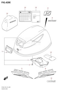 DF9.9B From 00995F-410001 (P03)  2014 drawing ENGINE COVER (DF15A:P03)