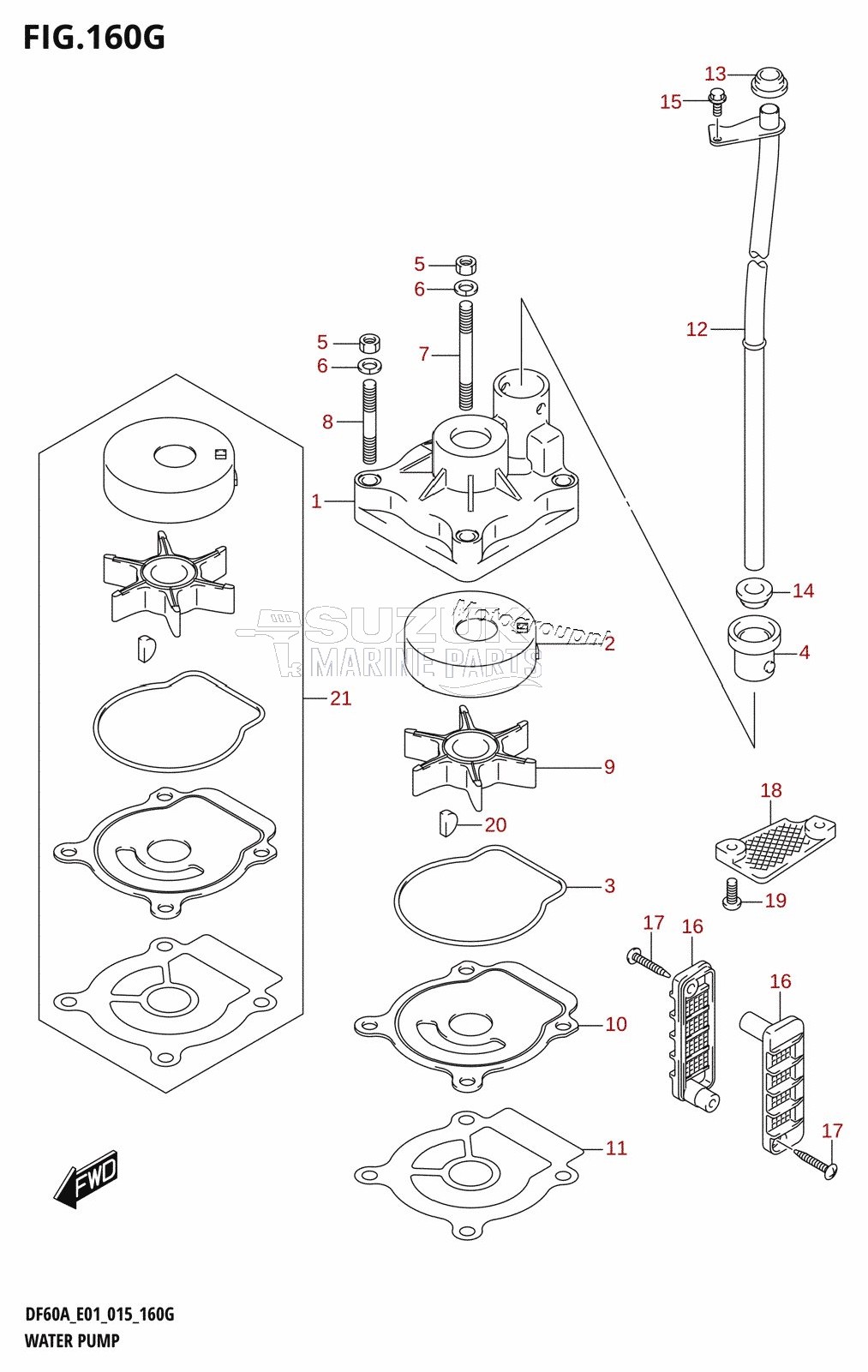 WATER PUMP (DF60A:E01)