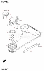 DF100C From 10005F-440001 (E01)  2024 drawing TIMING CHAIN