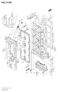 17502Z-410001 (2014) 175hp E01 E40-Gen. Export 1 - Costa Rica (DF175Z    DF175ZG) DF175Z drawing CYLINDER HEAD (DF175TG:E40)