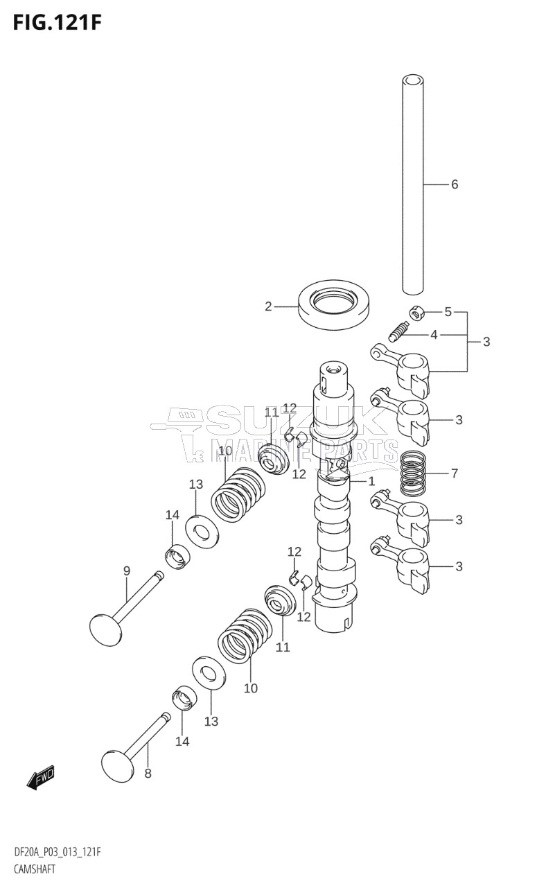 CAMSHAFT (DF20AR:P03)